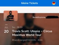 Travis Scott Utopia - Circus Maximus Europe Tour Konzerttickets Duisburg - Duisburg-Süd Vorschau