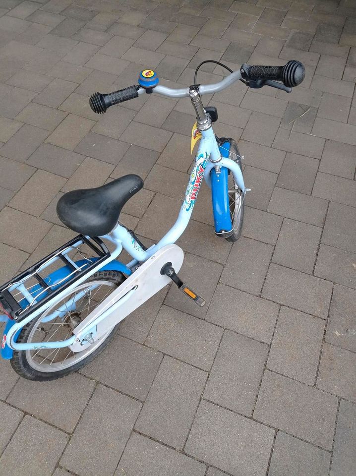 16 Zoll Puky Fahrrad blau in Ehlenz