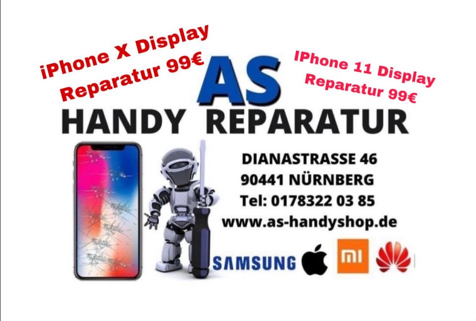 iPhone Samsung Huawei Xiaomi Smartphone Reparatur in Nürnberg (Mittelfr)