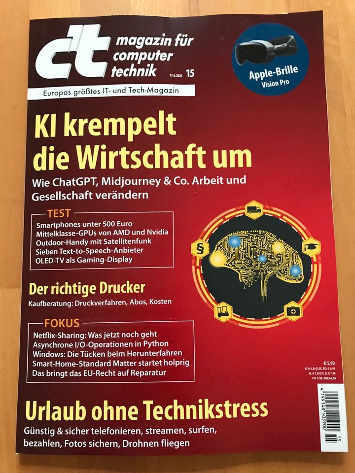 c‘t Magazin für Computertechnik 2023 (Nr. 9-13; 15-21; 24-29) neu in Frankfurt am Main