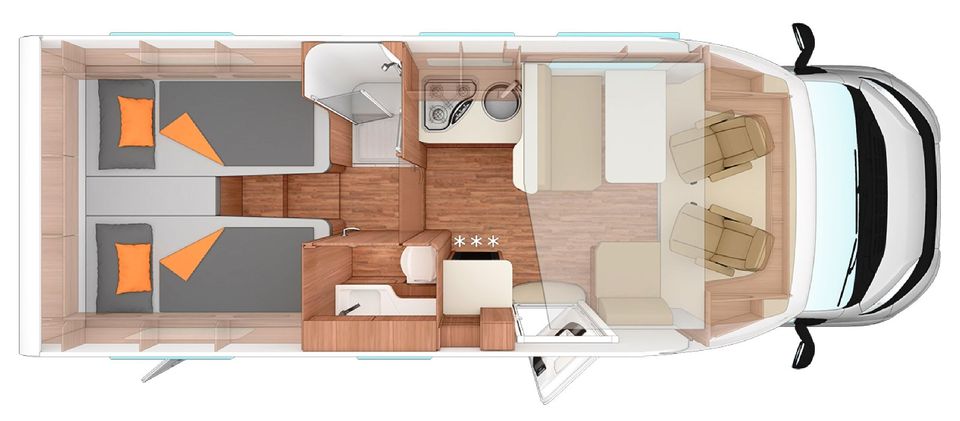 URLAUB 2024 • TRAUMWOHNMOBIL MIETEN • 5 GURTPLÄTZE • 160 PS in Osnabrück