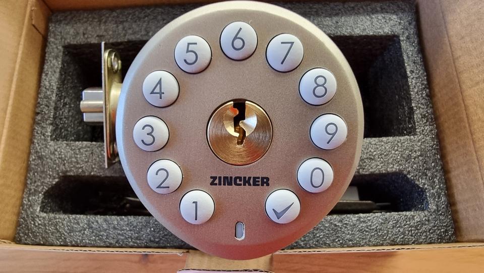 Digitales Türschoss Türknopf Nickel - Zincker - Neu in Streitberg