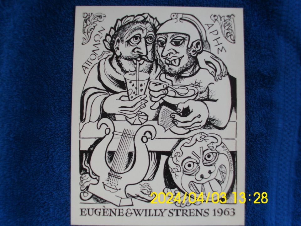 10 Neujahrsgraphiken für Eugen&Willy Strens 1954 bis 1964 in Radebeul