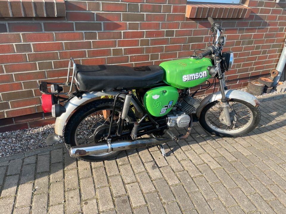 Simson S51 mit Papiere 60 km/h Bj 1985 SR50 Schwalbe Star KR51 in Jakobsdorf