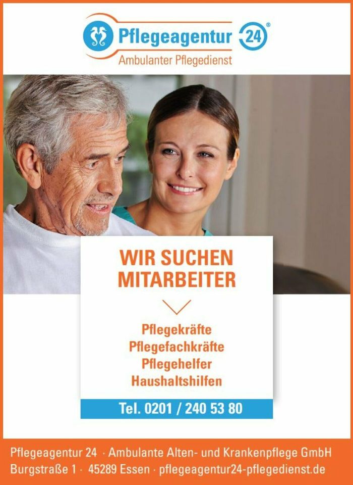 Pflegekräfte (m|w|d) auf 520€-Basis in Essen in Essen