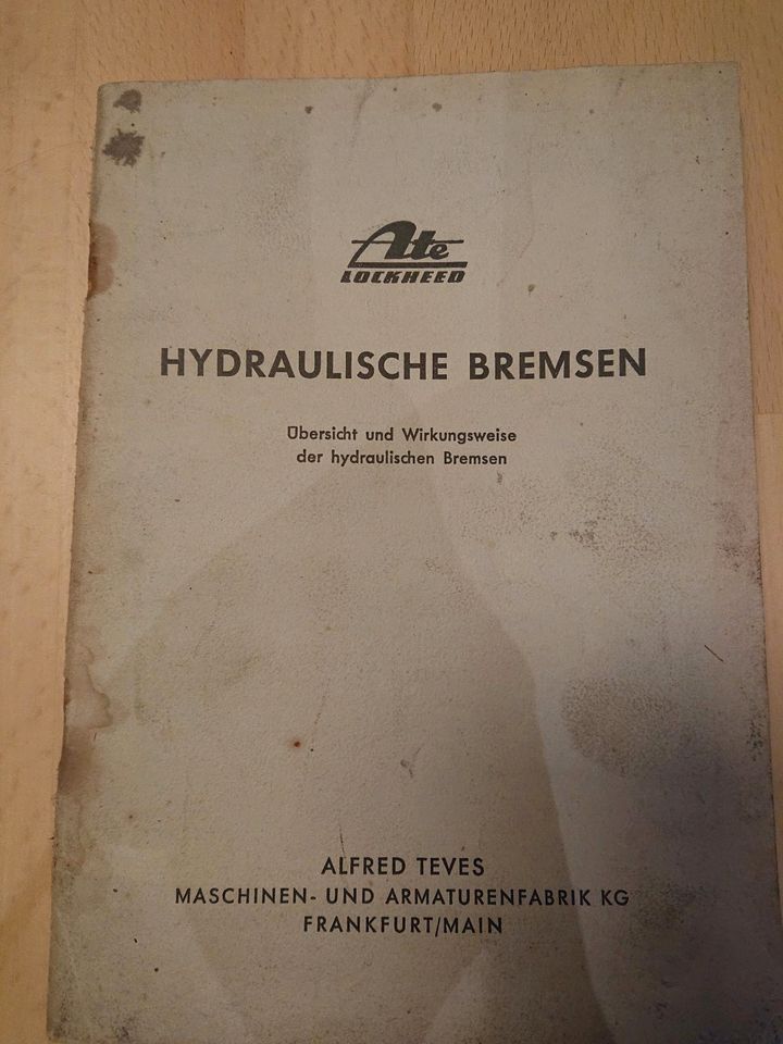 ATE Handbuch 'HYDRAULISCHE BREMSEN' in Vaihingen an der Enz