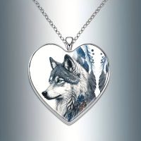 8 verschiedene Halsketten Herz Anhänger Wolf grau o. schwarz NEU Nordrhein-Westfalen - Dormagen Vorschau