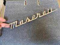 Maserati Emblem Schriftzug Chrom Metall 3200GT Ghibli Original Niedersachsen - Loxstedt Vorschau