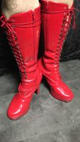 Plateau Stiefel Schwarz, Rot, Weiß Bayern - Würzburg Vorschau