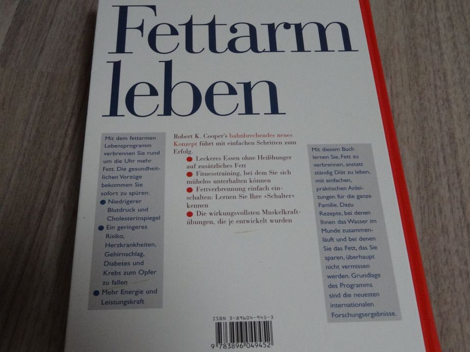 Kochbuch, Rezepte, Fettarm leben, Low Fat, Nährwerte in Arnstein