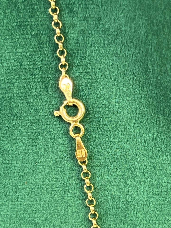 GOLD KETTE 14k 585 48,3cm L 0,2cm B 1,96g GG AU in Berlin