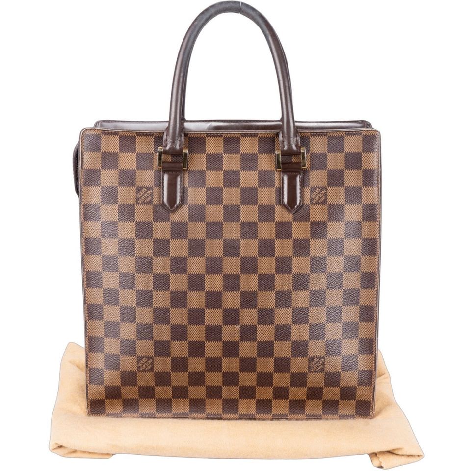 Louis Vuitton Damier Ebene Venice Sac Plat Handbag in Halle