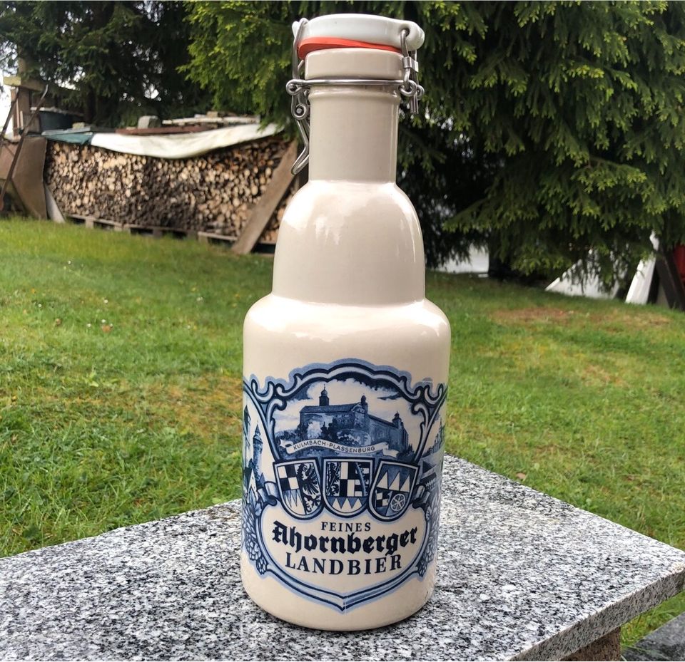 Steingutflasche/ Krug mit Bügelverschluss in Schlema