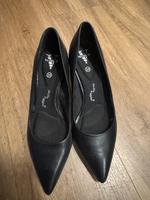 Venturini Damen Leder-Pumps – Schwarz – Größe 38 – Kleiner Absatz Dresden - Cotta Vorschau