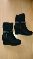 Stiefelette Stiefel Keil Absatz 38 Wedges schwarz Chemnitz - Zentrum Vorschau