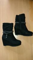 Stiefelette Stiefel Keil Absatz 38 Wedges schwarz Chemnitz - Zentrum Vorschau