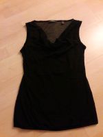 Kurzarm Bluse schwarz Esprit, leicht transparent mit Untertop, XS Düsseldorf - Pempelfort Vorschau