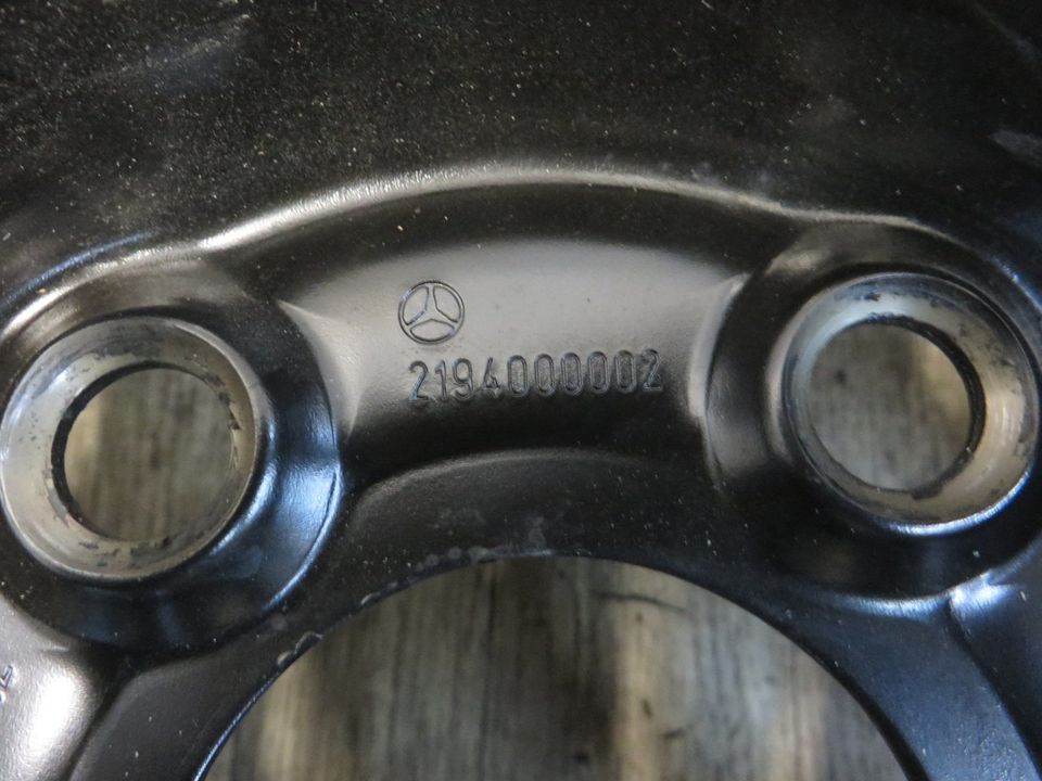 Mercedes E W211 CLS W219 Notrad Ersatzrad Stahlfelge A2194000002 in Neutraubling