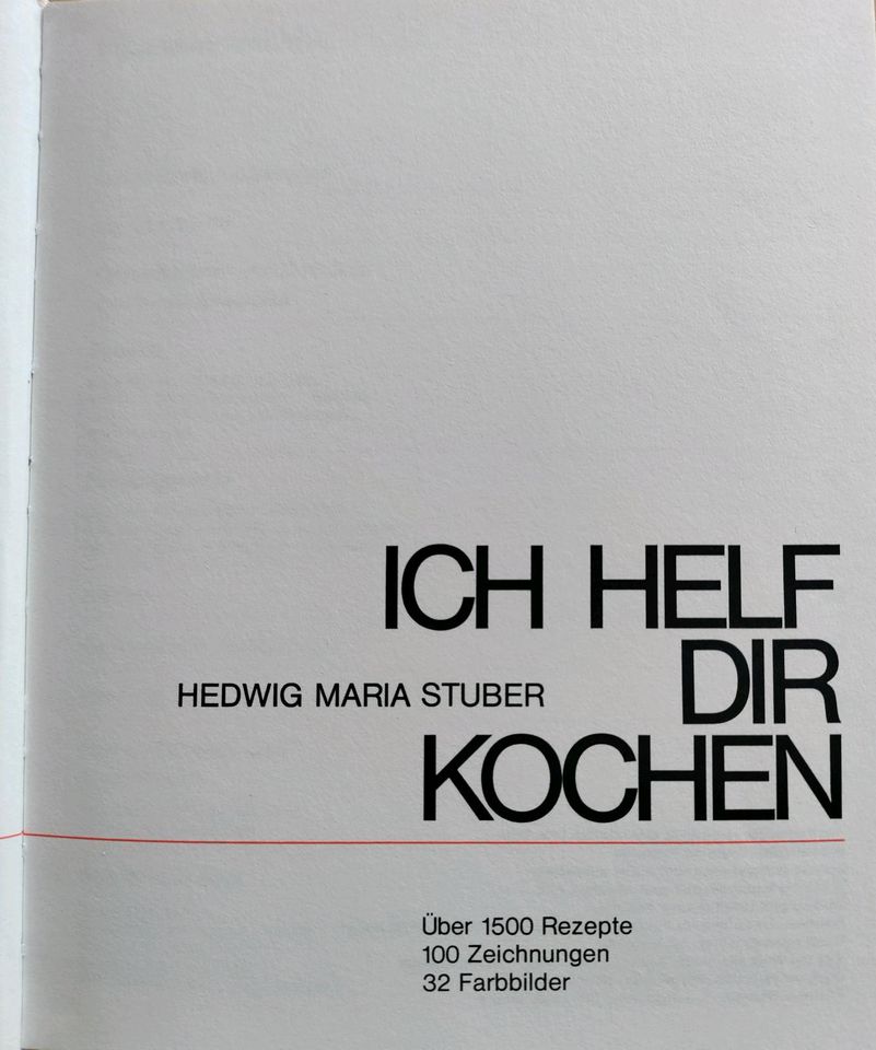 Kochbuch 70er Jahre in Steinheim