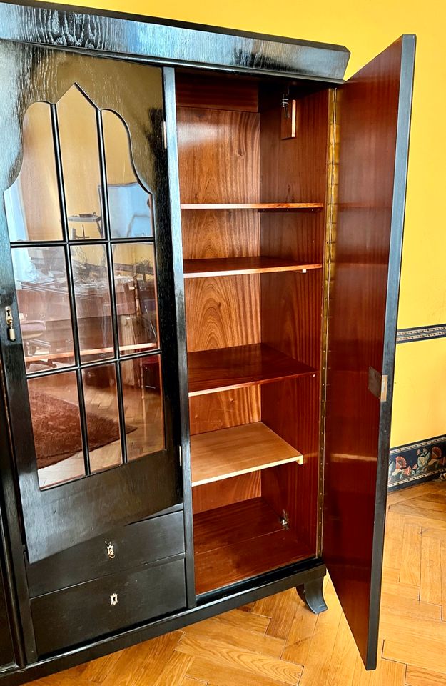 Art Deco Bücherschrank um 1915*günstig* Kasten Vitrinenschrank in München