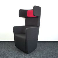 Bene Parcs Wing Chair Design Sessel | Drehbar | Anthrazit | Rot Emsbüren - Mehringen Vorschau