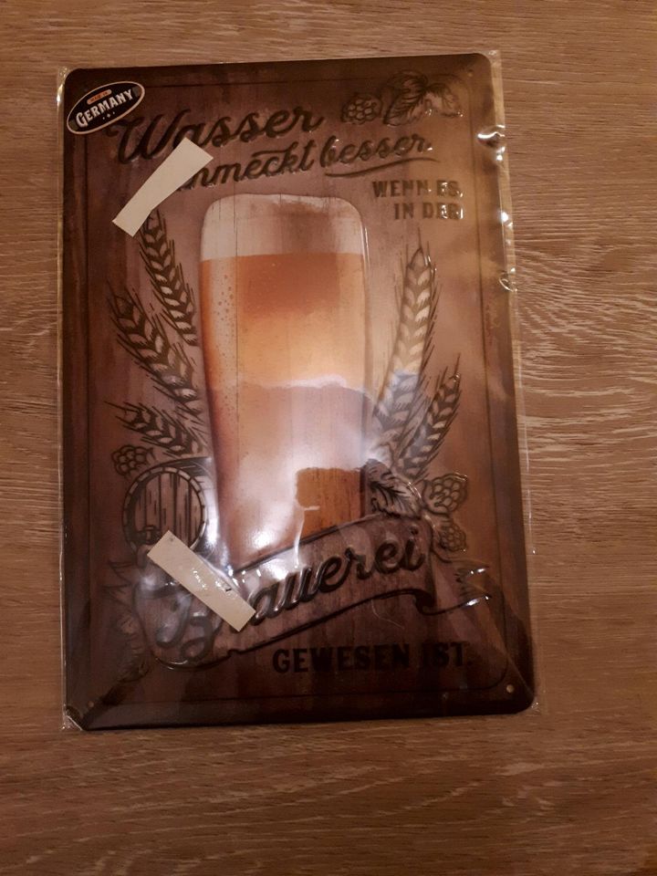 Brauerei Blech Schild/ Original verpackt/ NEU in Nünchritz