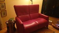 Ledercouch - rot - 2er Sofa Hessen - Mühlheim am Main Vorschau