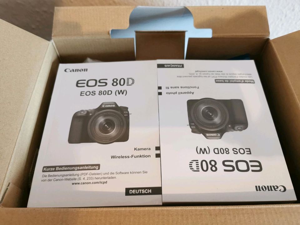 Canon EOS 80D DSLR Spiegelreflexkamera mit Objektiv in Nürnberg (Mittelfr)