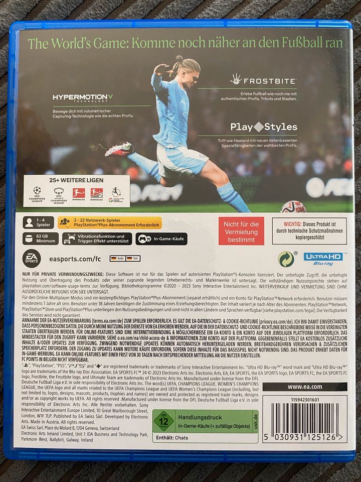 FC 24 PS5 / FIFA 24 / Neuwertig! in Löhne