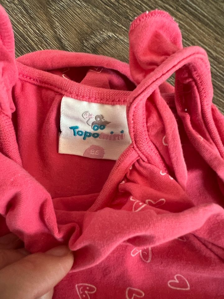 Süßer rosa Jumpsuit Einteiler Gr. 86 Topomini in Buchloe