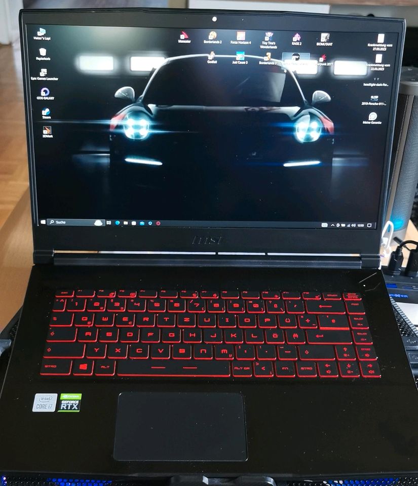MSI Gaming Laptop mit Zubehör in Lohra