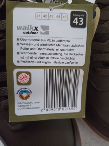 neue warme Thermoboots Schuhe Gr. 43 Ten Tex wasser- u. winddicht in Bestensee