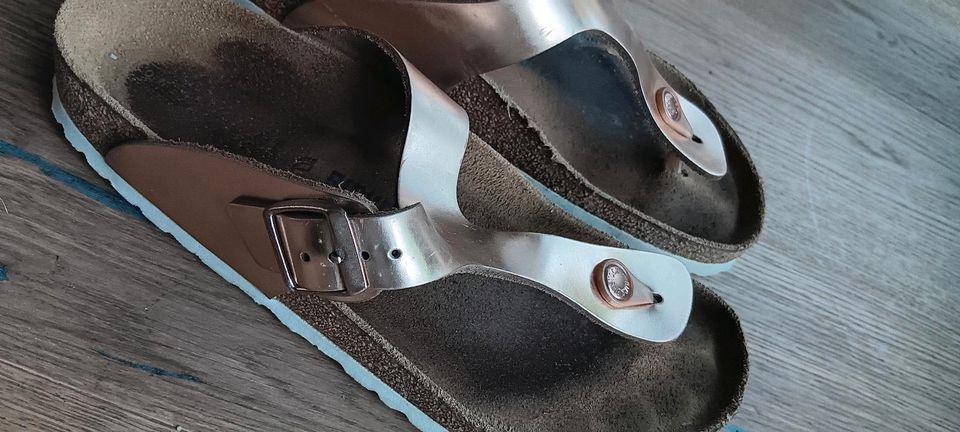 Birkenstock Zehentrenner, Flip Flop, metallic kupfer, Gr.41 in Aachen