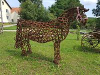 Pferd aus Hufeisen in Lebensgröße Bayern - Nabburg Vorschau
