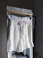 Ichi Paperbag Shorts Hohe Taille Sommer Weiß NEU Bayern - Augsburg Vorschau