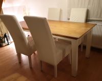 Tisch im Landhaus-Stil braun-weiß Massivholz Vollholz 180x90 Berlin - Reinickendorf Vorschau
