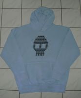 Kapuzen Pullover, Hoodie, hellblau, Totenkopf, Gr. 176 Sachsen - Wermsdorf Vorschau