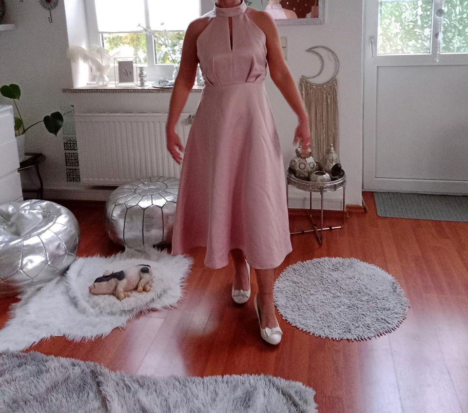 Damen Kleid Festlich Gr. 38 in Rose in Walsrode