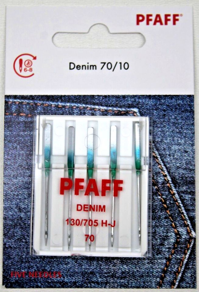 Pfaff Jeansnadel 130/705H Stärke 70 H-J 5 Stk. Denim NEU 6€* in Berlin