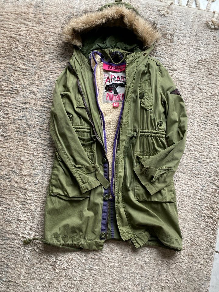 Superdry Army Panthers Gr. M sehr gut! Parka Mantel Jacke in Bergisch Gladbach