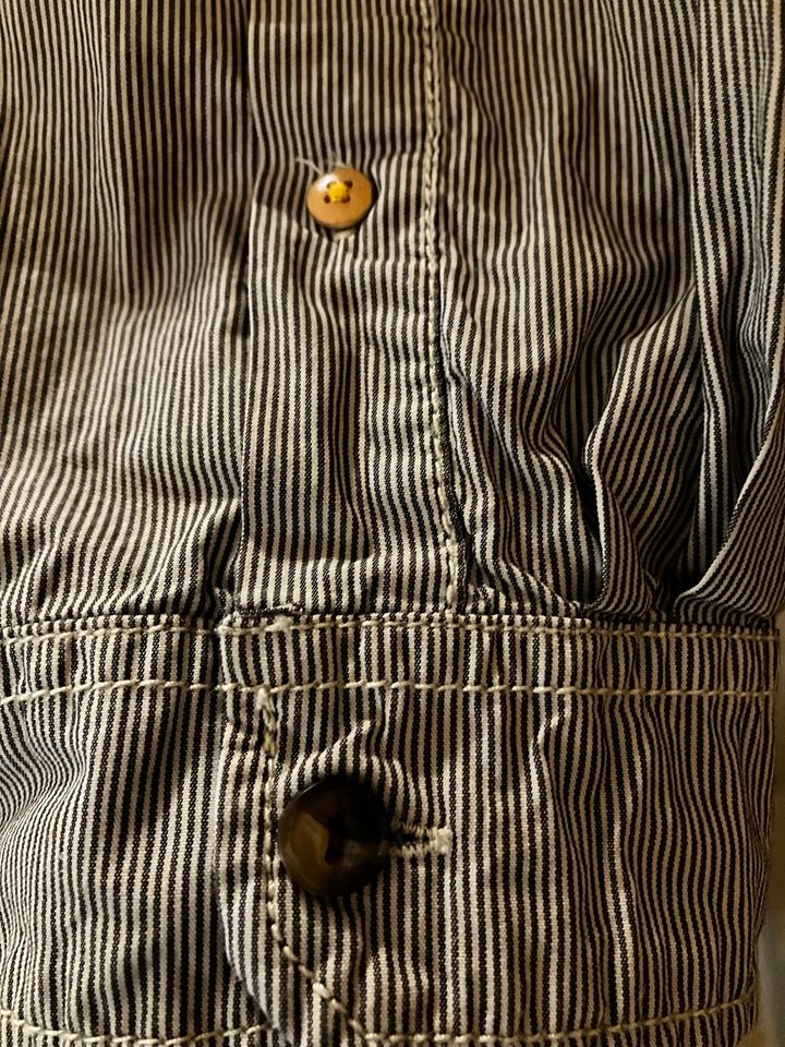 Edc Bluse mit Streifen und blumigen Details, Gr. 46/XXL in Köln