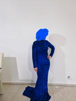 Blau Pailetten Abendkleid Große 36/38 Obervieland - Kattenturm Vorschau
