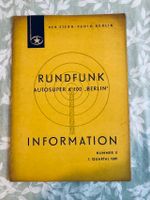 Rundfunk – Information 1961-11 Autoradio A100 Sachsen-Anhalt - Magdeburg Vorschau