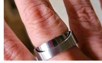 Ernstes design ring edelstahl silber Größe 56 Bayern - Volkach Vorschau