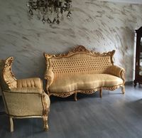 Barock Couch und 2x Sessel Gold Niedersachsen - Bassum Vorschau