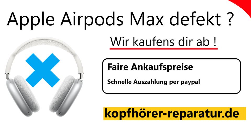 Apple Airpods Max Kopfhörer defekt? Wir kaufen es dir ab! in Köln