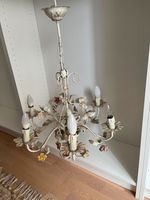 Reduziert: Kerzenlüster -weiß + Blüten -Florentiner Stil -Vintage Baden-Württemberg - Mannheim Vorschau