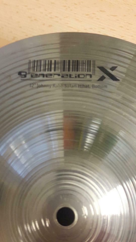 Hi-Hat-Becken, 12" Meinl generation x, Johnny Rabb, Bottom! in Hamburg