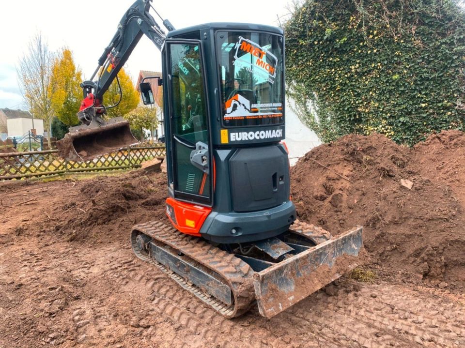 Minibagger Mieten Bagger Eurocomach 25 ZT Vermietung in Zwickau