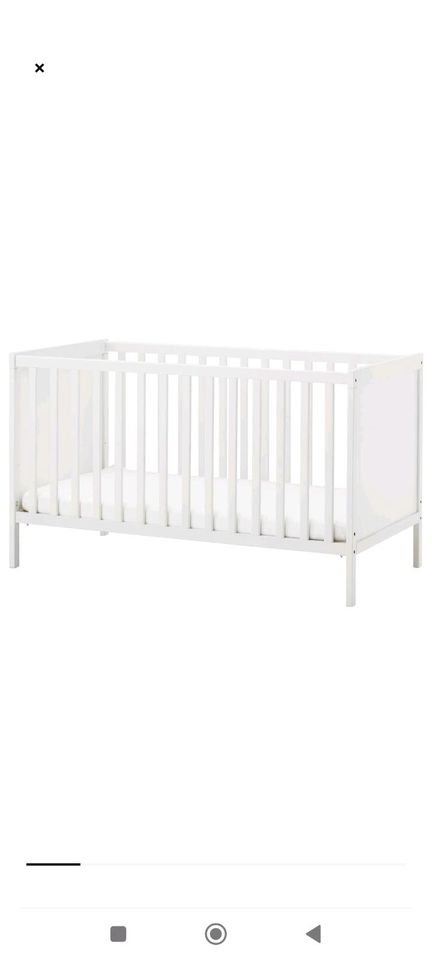 IKEA Babybett Kinderbett SUNDVIK 70x140m höhenverstellbar in Zeithain